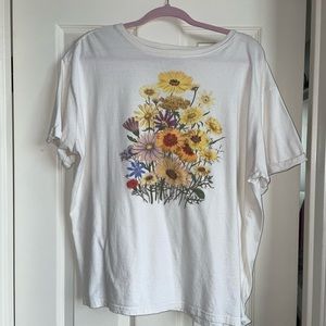 While Floral Tee